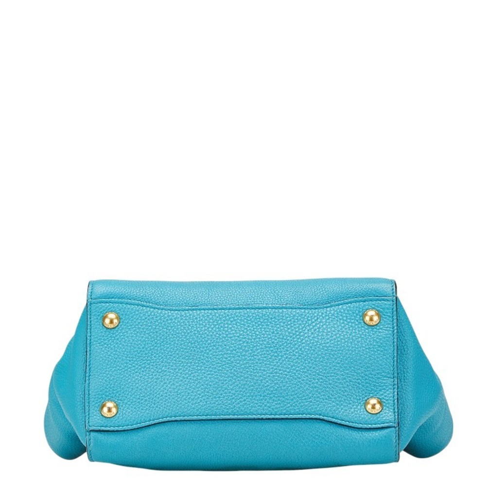 PRADA Blue Leather Shoulder Bag - Picture 3 of 10